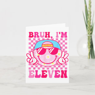 Bruder Ich bin Elf 11 11. Geburtstag Mädchen Groov Karte