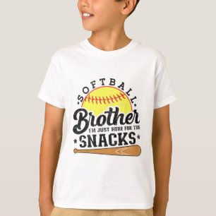 Bruder, ich bin nur hier wegen der Snacks Lustig T-Shirt