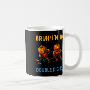 Bruder Ich bin zweistellig 10. Geburtstag Kürbis-E Kaffeetasse