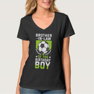 Bruder im Gesetz des Geburtstags Boy Soccer Player T-Shirt