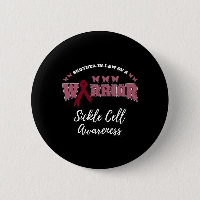 Bruder im Gesetz eines Kriegerkrankungszellenbewus Button (Vorderseite)
