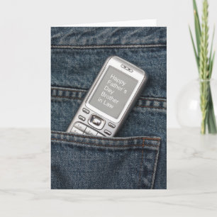 Bruder im Gesetz glücklicher Vater Tag Karte