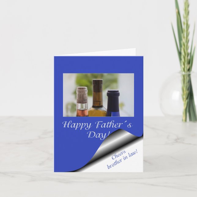 Bruder im Gesetz glücklicher Vater Tag Karte (Vorderseite)