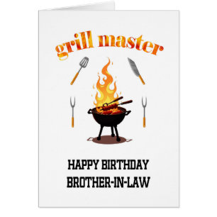 Bruder im Law Grill Master Geburtstag