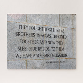 Brüder in der Rüstungsdenkmal WW2 Puzzle