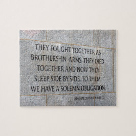 Brüder in der Rüstungsdenkmal WW2 Puzzle