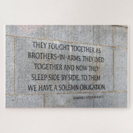 Brüder in der Rüstungsdenkmal WW2 Puzzle