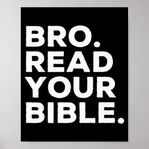 Bruder Lies Deine Bibel Bruder Religiöser Christli Poster