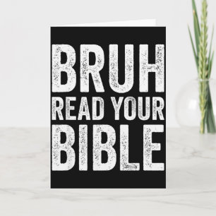 Bruder Lies Deine Bibel Lustiger Christlicher Humo Karte