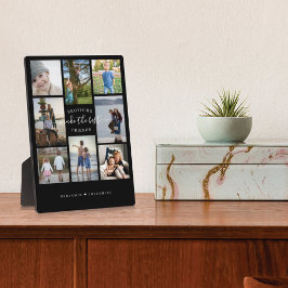 Brüder machen die besten Freunde Foto Collage schw Fotoplatte