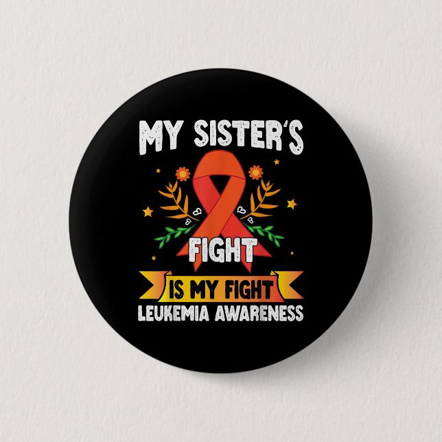 Bruder meiner Schwestern Kampf ist mein Kampf Leuk Button (Vorderseite)