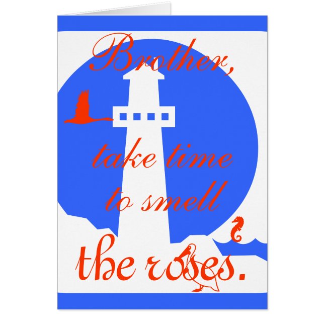 Bruder, nehmen Zeit, zum Geruch, die Rosen… (Vorne)