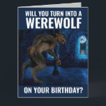 BRUDER ODER TYP FRIEND FUNNY WEREWOLF BIRTHDAY CAR KARTE<br><div class="desc">WERDEN SIE SICH AM GEBURTSTAG IN EINEN WERKOLF EINSTELLEN? FALSCHE NACHRICHT INNERHALB.</div>