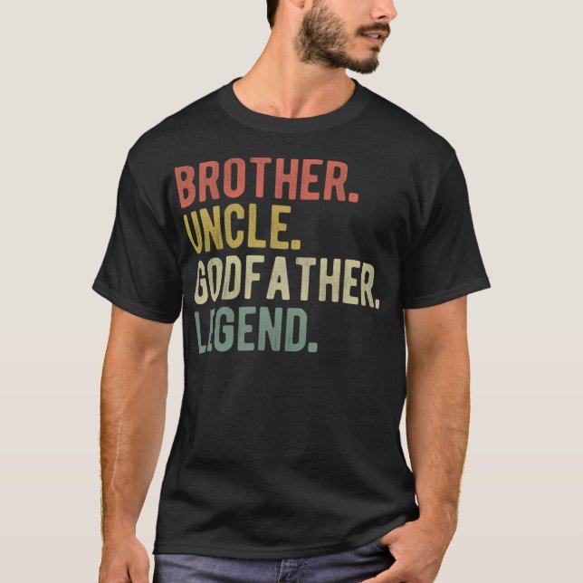 Bruder Onkel Godvater Legend, Weihnachten G T-Shirt (Vorderseite)