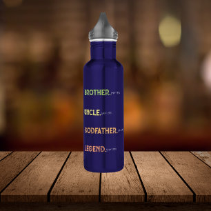 Bruder Onkel Godvater Legende seit Jahr Edelstahlflasche