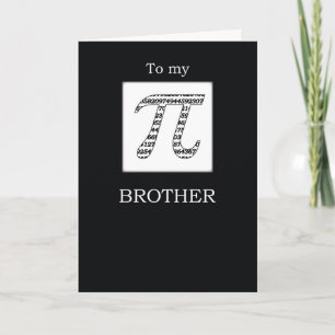 Bruder, Pi Day Black Karte