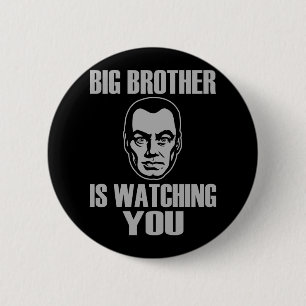 Bruder-Porträt-Knopf Button