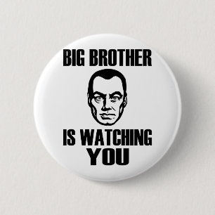 Bruder-Porträt-Knopf Button
