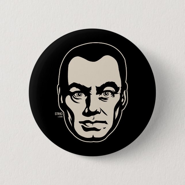 Bruder-Porträt-Knopf Button (Vorderseite)