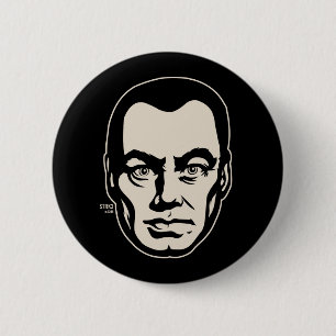 Bruder-Porträt-Knopf Button