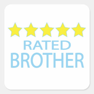 Bruder Quadratischer Aufkleber