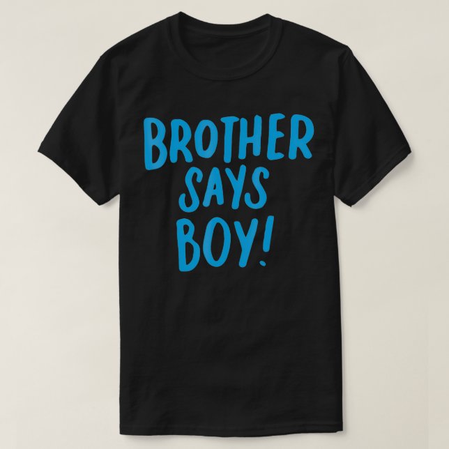 Bruder sagt Boy Gender Reveal für Geschwister Big  T-Shirt (Design vorne)