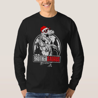 Brüder-Saurier passende Dinosaurier-Weihnachten PJ T-Shirt