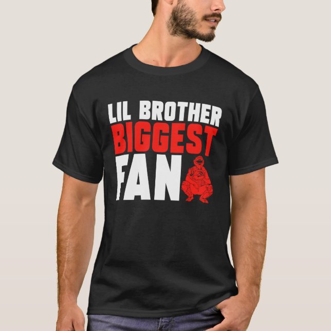 Bruder Schwester Baseball Softball Fänger T-Shirt (Vorderseite)