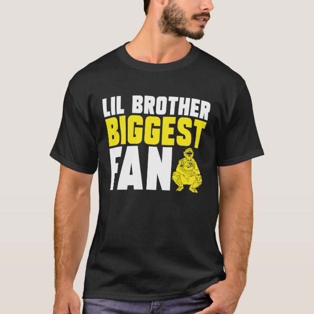Bruder Schwester Softball Catcher T-Shirt (Vorderseite)