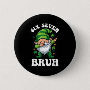 Bruder St. Patricks Tag sechs sieben Gnom-Jungs Mä Button