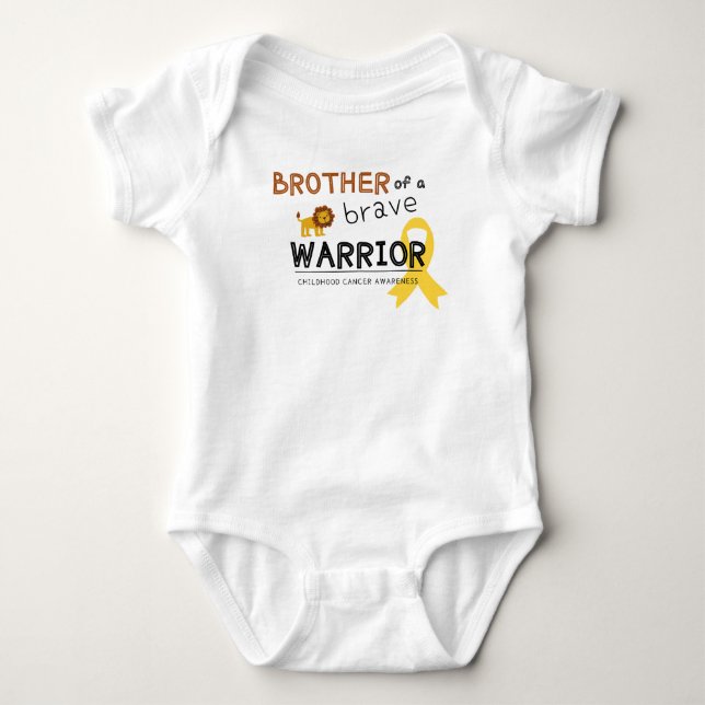 Bruder tapferer Krieger-Löwe Baby Bodysuit Strampler (Vorderseite)