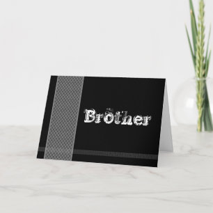 Bruder - Trauzeuge-Karte - Schwarz-und Einladung