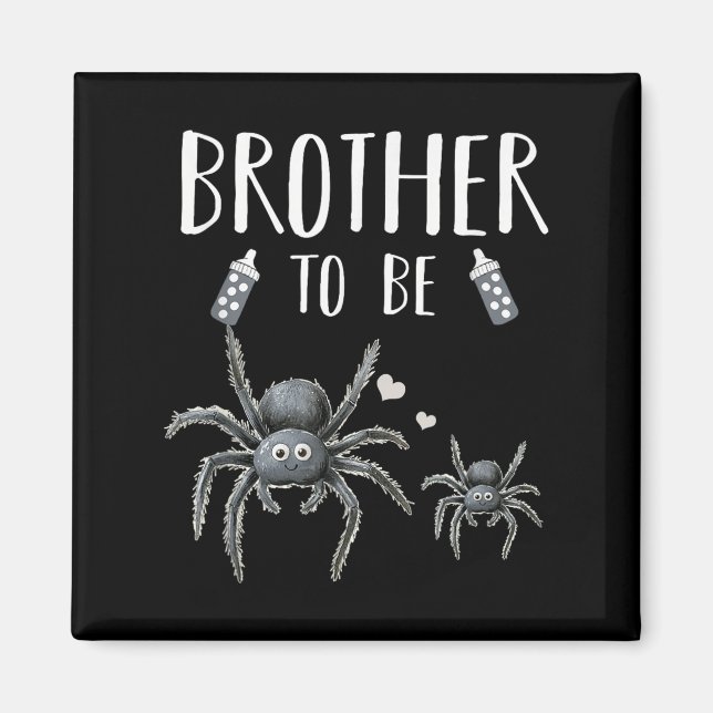 Bruder, um die Baby-Dusche Ankündigung Hallow Magnet (Vorne)