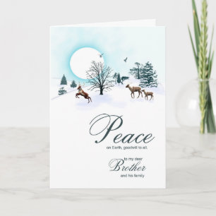 Bruder und Familie, Weihnachtsgeschichten mit Rent Feiertagskarte
