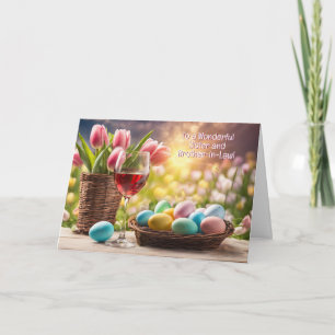 Bruder und Schwägerin Frohe Ostern Feiertagskarte