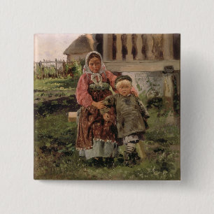 Bruder und Schwester, 1880 Button