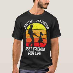 Bruder und Schwester besten Freunde für das Leben  T-Shirt
