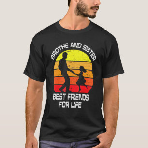 Bruder und Schwester besten Freunde für das Leben  T-Shirt