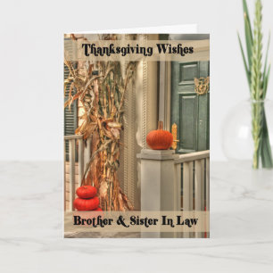 Bruder und Schwester im Jura glücklich Erntedankfe Feiertagskarte