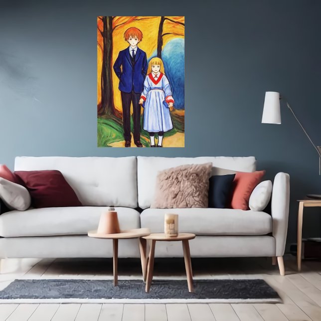 Bruder und Schwester im Wald | Art der AI Poster (Von Creator hochgeladen)