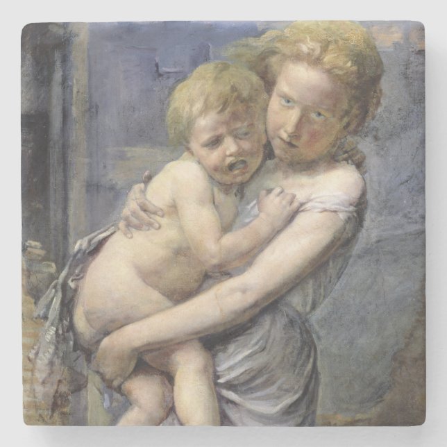 Bruder und Schwester Steinuntersetzer (Vorderseite)