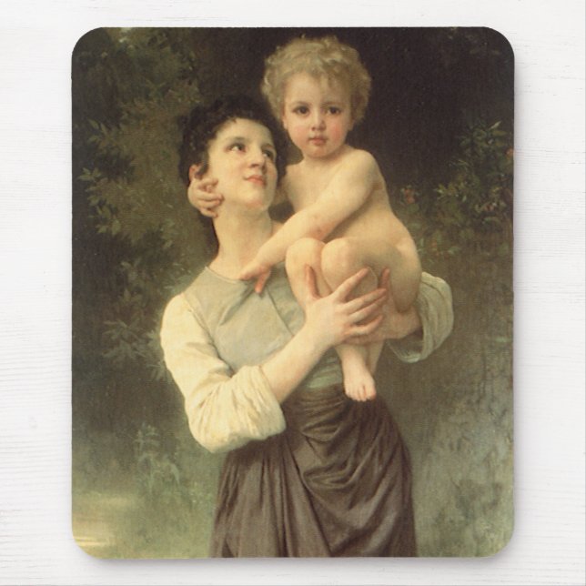 Bruder und Schwester von William Adolphe Bouguerea Mousepad (Vorne)