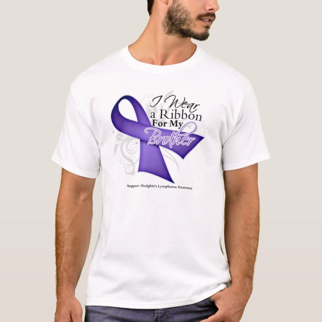 Bruder-violettes Band Hodgkins Lymphom T-Shirt (Vorderseite)