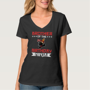 Bruder von Birthday Ninja Kampf Taekwondo Geschenk T-Shirt
