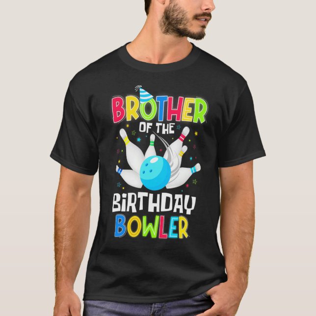Bruder von Bowler Bowling Boys Mens T-Shirt (Vorderseite)