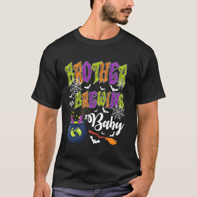Bruder von Brewing Baby Spooky Familie Halloween B T-Shirt (Vorderseite)