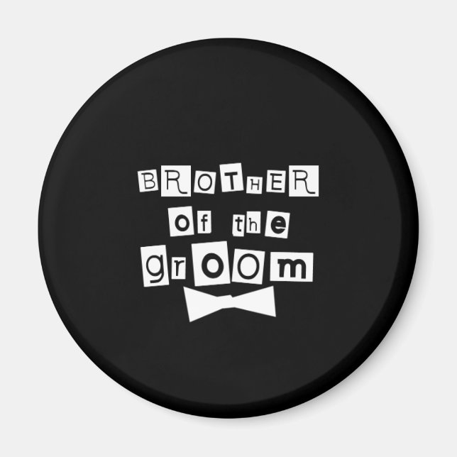 Bruder von Groom White in Black Magnet (Vorne)