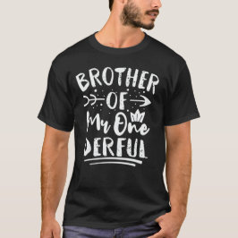 Bruder von Herrn Onederful 1. Geburtstag Party Mat T-Shirt