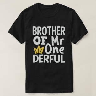 Bruder von Herrn Onederful 1. Geburtstag Party Mat T-Shirt