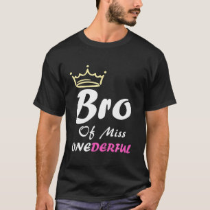 Bruder von Miss Onederful Funny 1. Geburtstag zuer T-Shirt